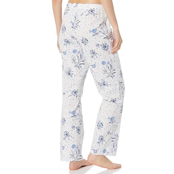 Amazon Essentials Women’s Poplin Floral Print Wide Leg Pajama Sleep Pants Size L - Picture 2 of 6